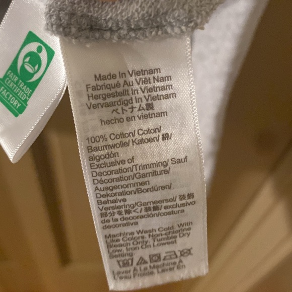 Gray Hoodie by JCrew XL cotton - Picture 6 of 6